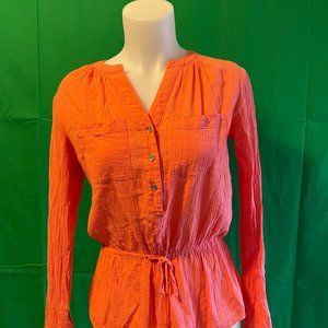 Michael Kors, Blouse, Size--XS, Tangerine Orange (4500BL-MKW-031923)